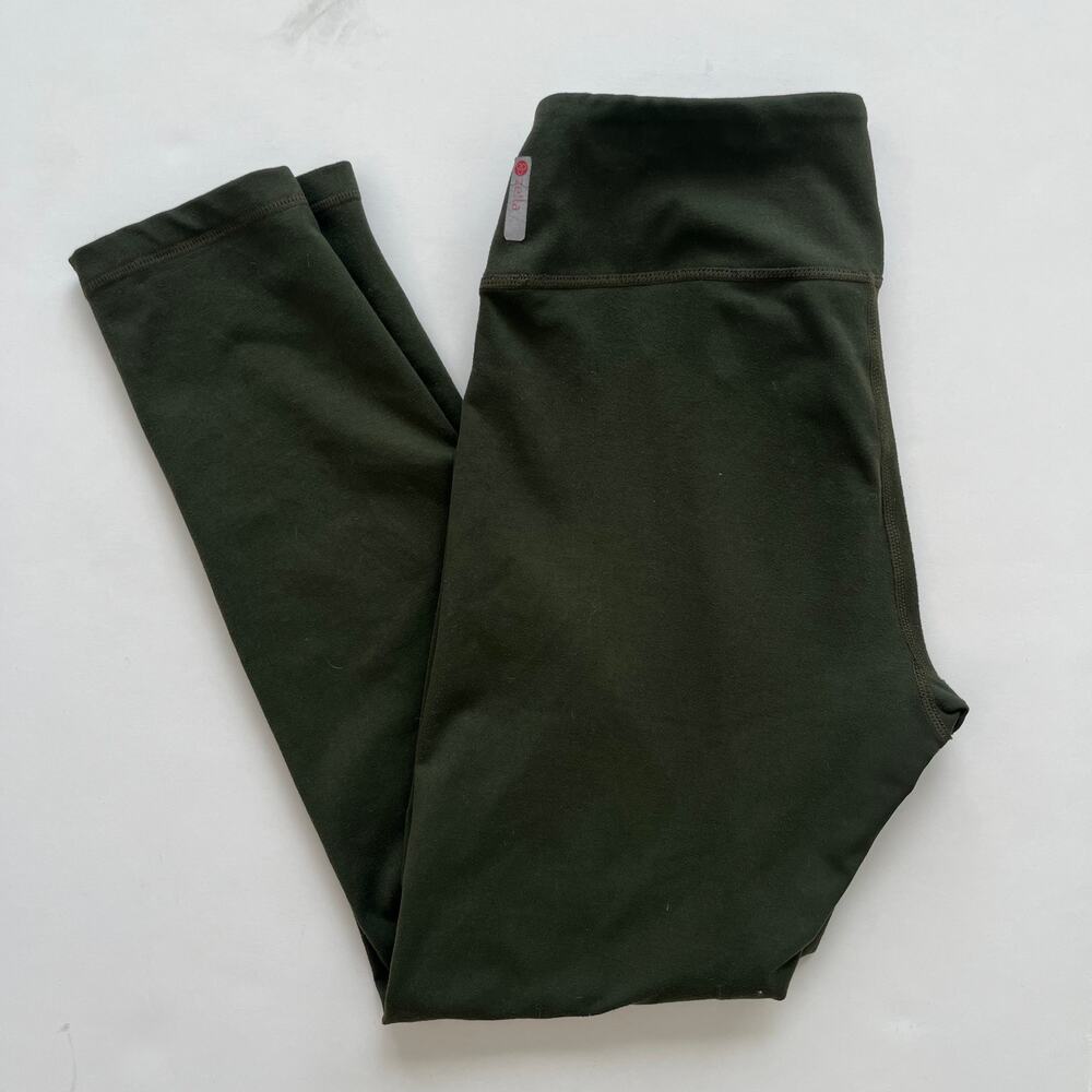 Zella Women’s Small Petite High Rise Leggings Dark Olive Green